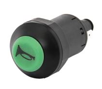 Horn push button, max 15 A, 12/24 volt