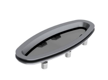 Porthole, aluminum, type PX45, category A3, Incl. mosquito s