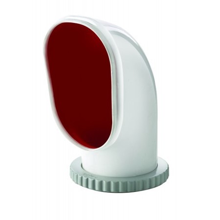 Cowl ventilator type Samoen, silicone with red interior,Ø125