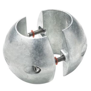 Zinc anode, Ø 40 mm, for shaft mounting