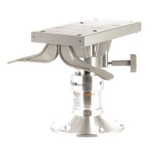 Adjustable seat pedestal with gas spring and slide, height 3